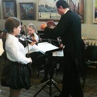 Концерт детского симфонического оркестра в Центре культуры.