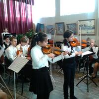 Концерт детского симфонического оркестра в Центре культуры.